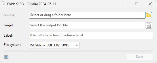Folder2iso v1.2 Folder2iso